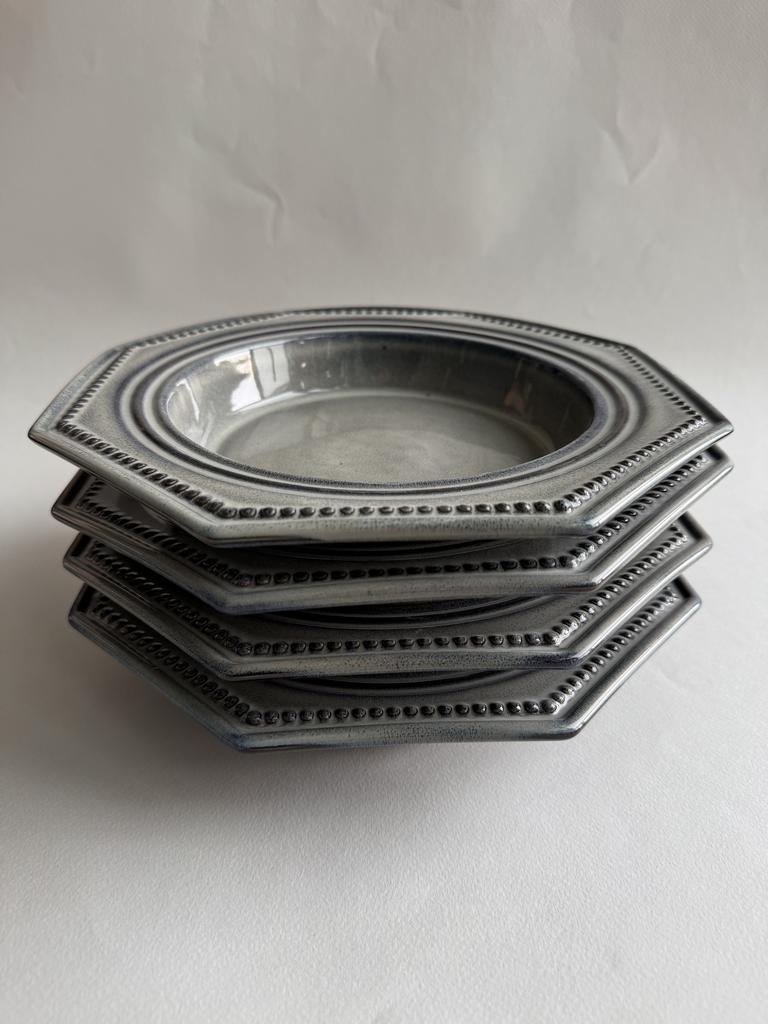 "Greta" Plate in "Norwegian Forest" Glaze