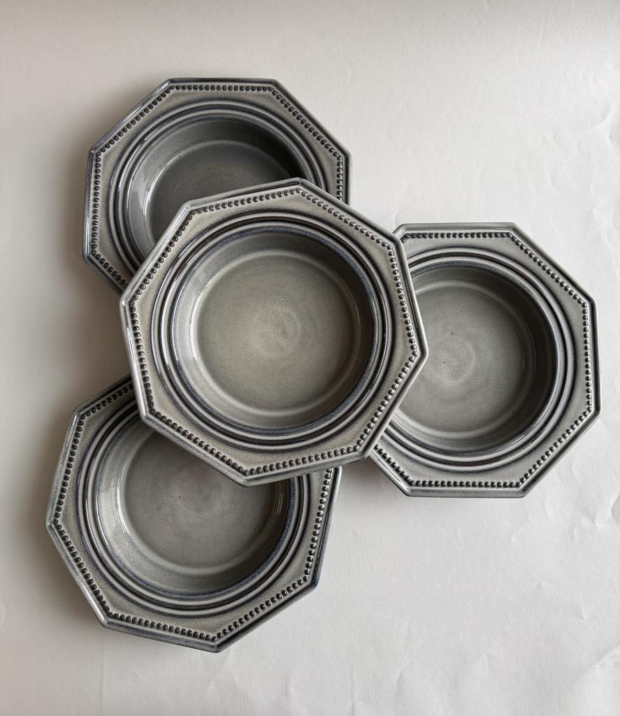 "Greta" Plate in "Norwegian Forest" Glaze