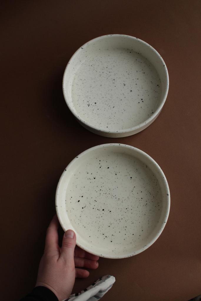 Speckled High-Rim Plate